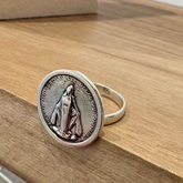 Anillo MILAGROSA REDONDO - plata 20mm